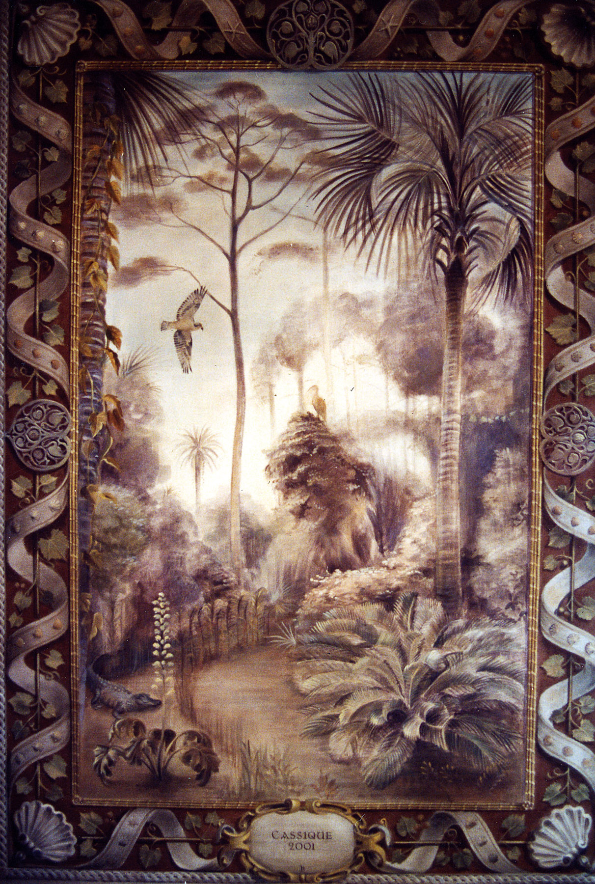 Mural illustrating the coastal plains of Georgia by Jill Biskin
