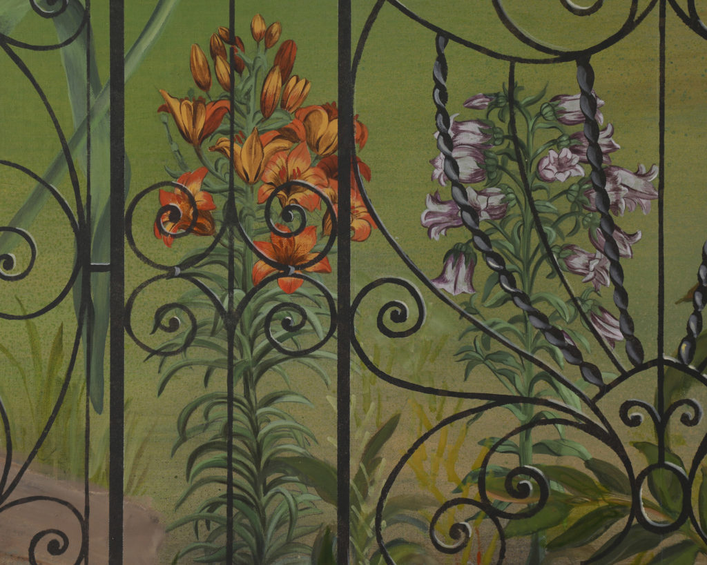 Low country mural with native flower details