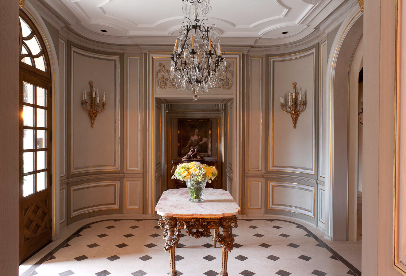 Gilding finish for interior walls
