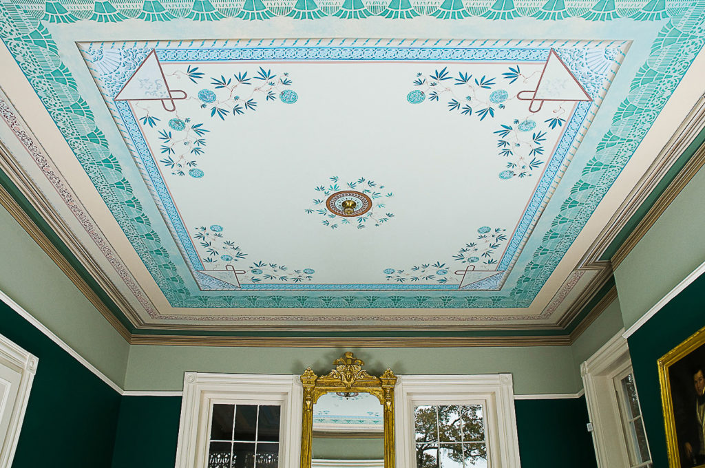 restored ceiling mural